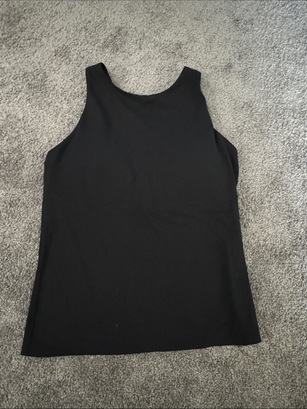 CRZ YOGA butterluxe Black Racerback Tank Top padded built in bra sz L never worn